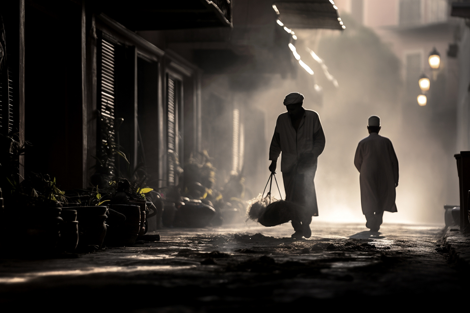 Morgens in den Gassen von Marrakesch