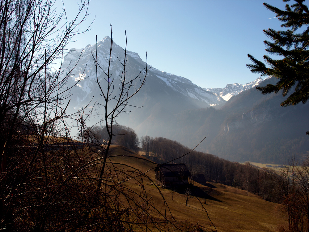 Morgens in den Glarner Alpen