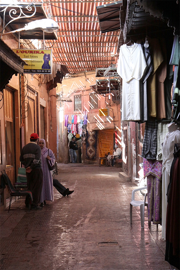 Morgens in den Souks ...