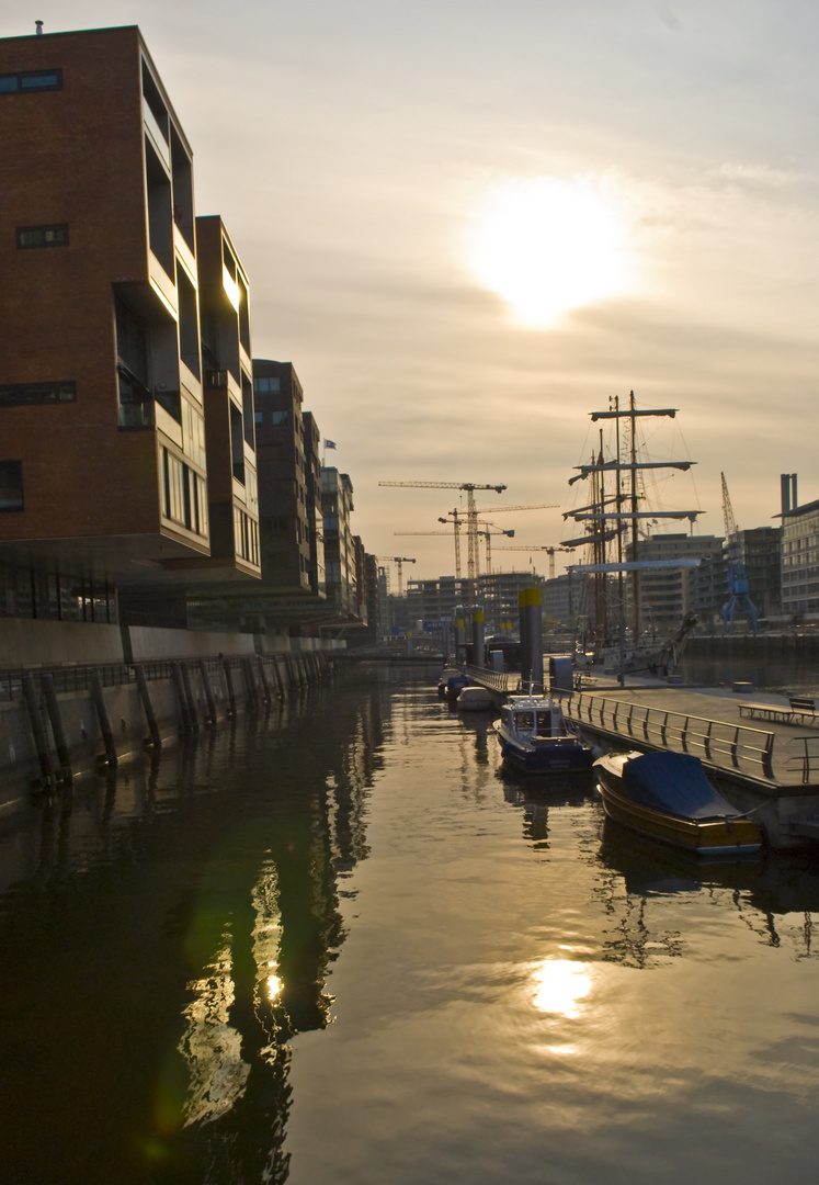 Morgens in der HafenCity