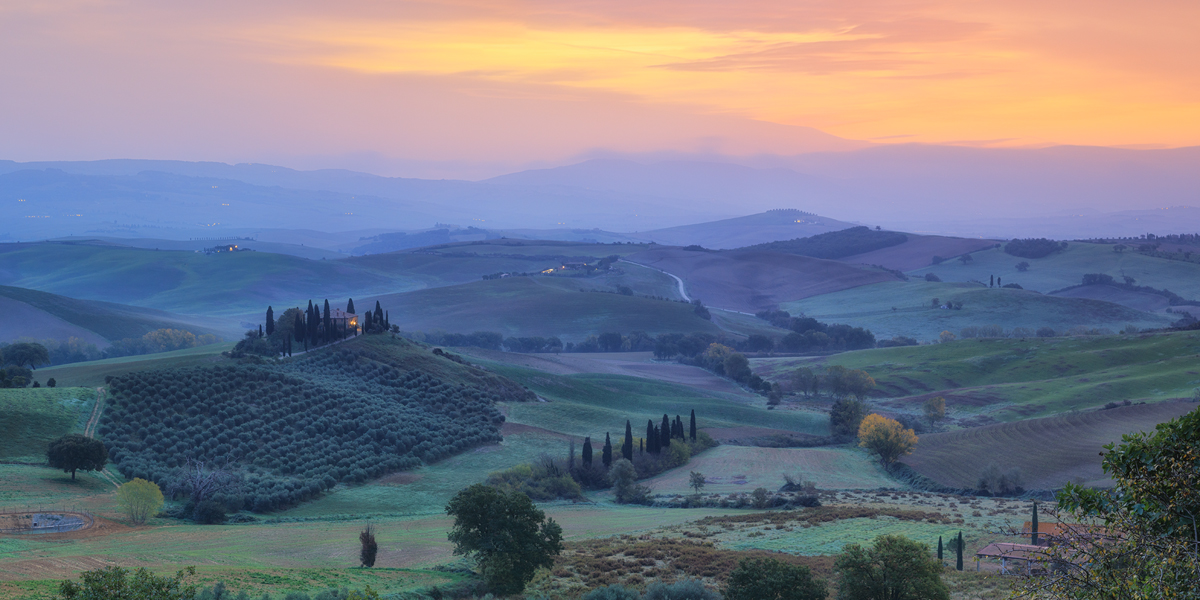 Morgens in der Toscana