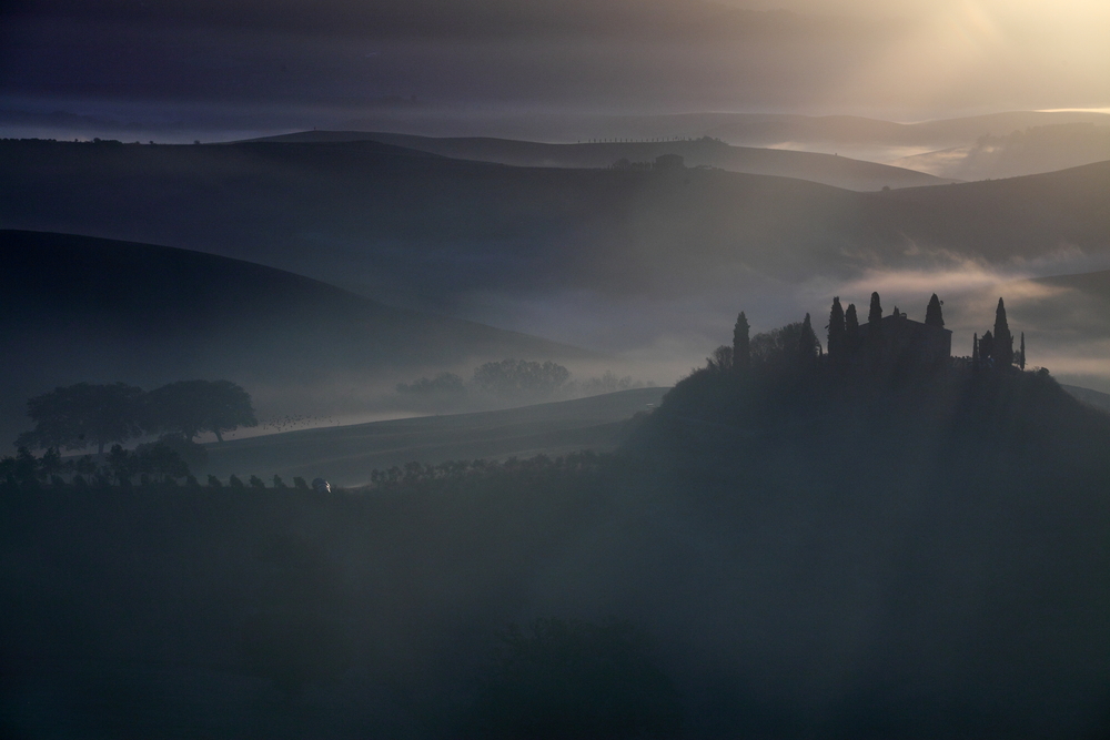 ... morgens in der Toscana ...