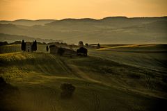 Morgens in der Toskana in der Nähe von Pienza 1