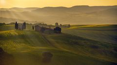 Morgens in der Toskana, Vitaleta Kapelle, 2014.06.07