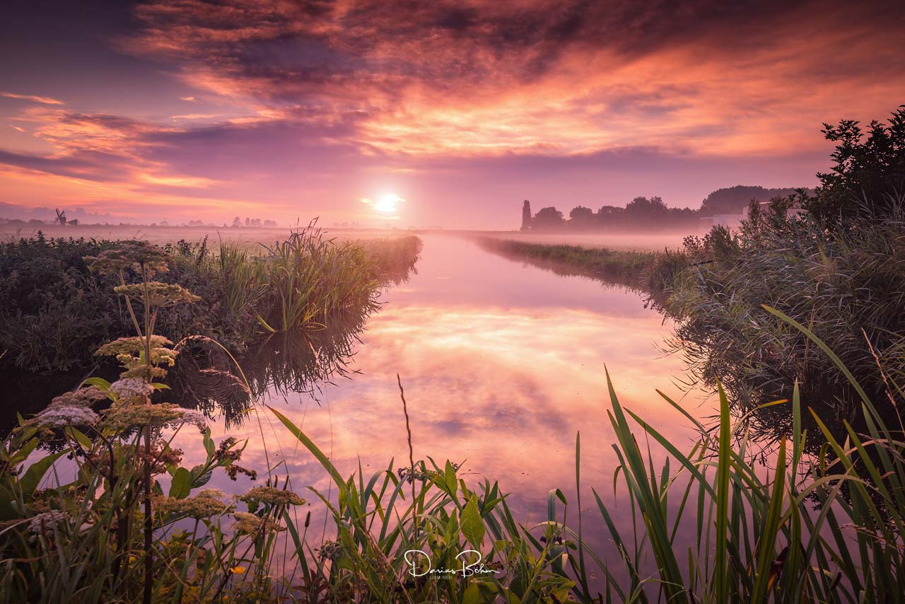 Morgens in der Umgebung von Zaanstad 