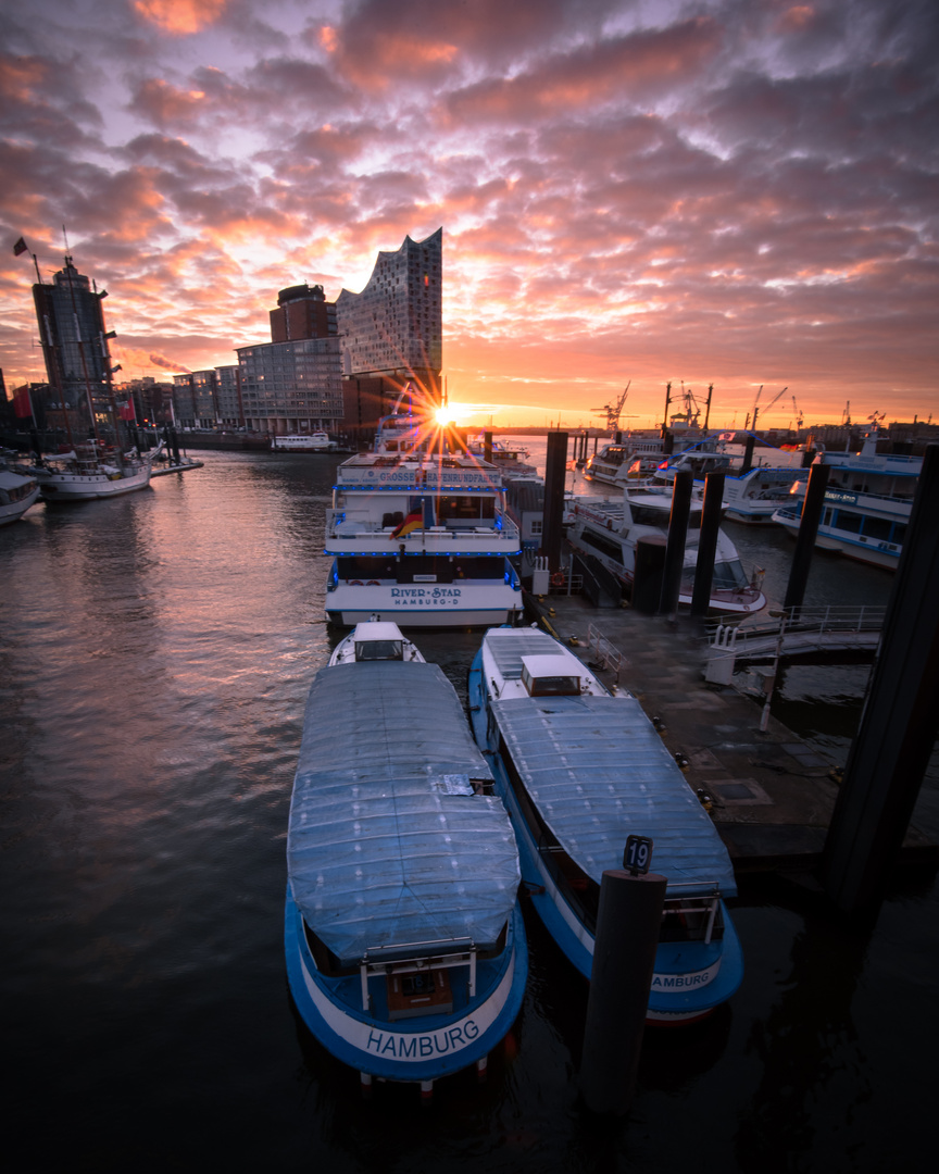 Morgens in Hamburg