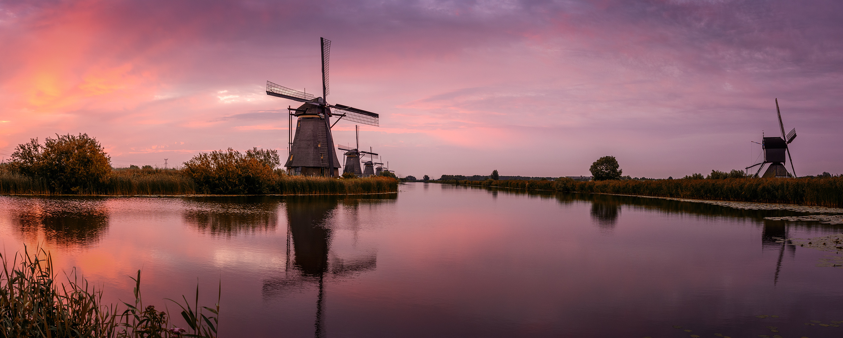 Morgens in Kinderdijk