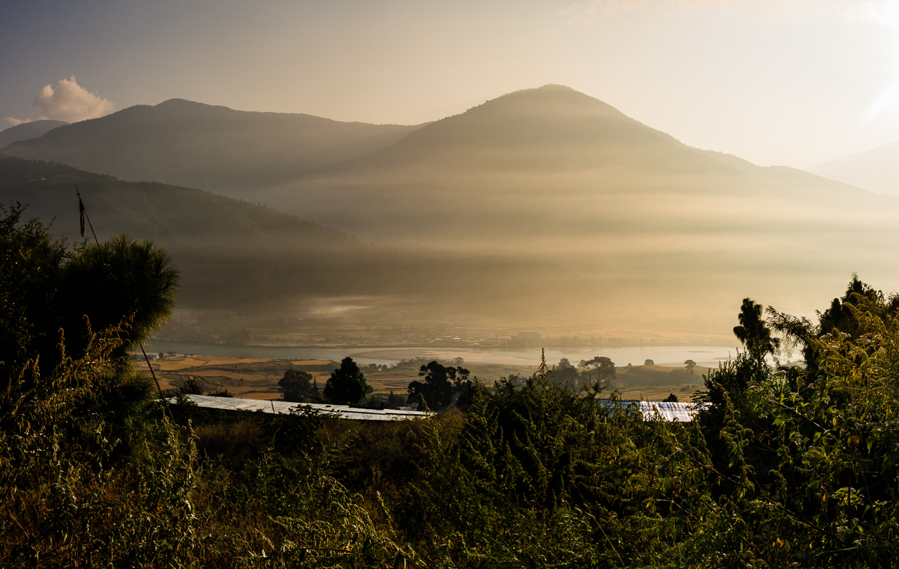 Morgens in Punakha