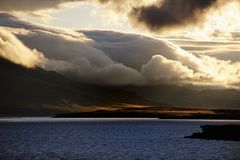 Morgens kurz vor Reykjavik Island