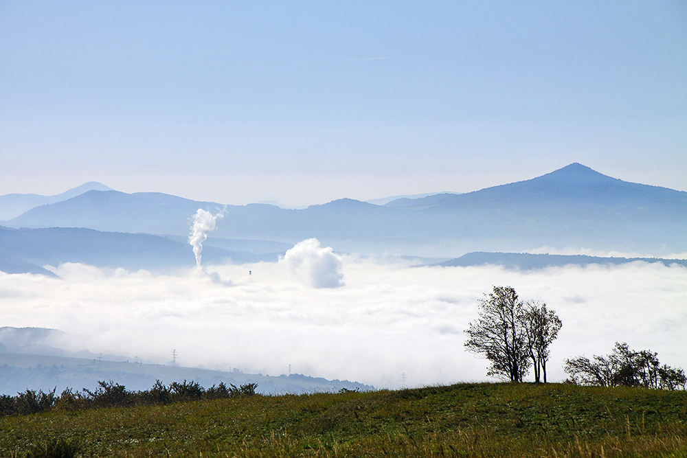 Morgens sah der Kletecna (Klitschen) von der Nollendorfhöhe (Naklerov vysinsa) noch so aus