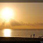 morgens um 05:00 Uhr am Strand