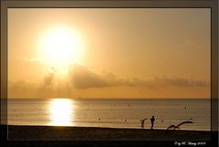 morgens um 05:00 Uhr am Strand