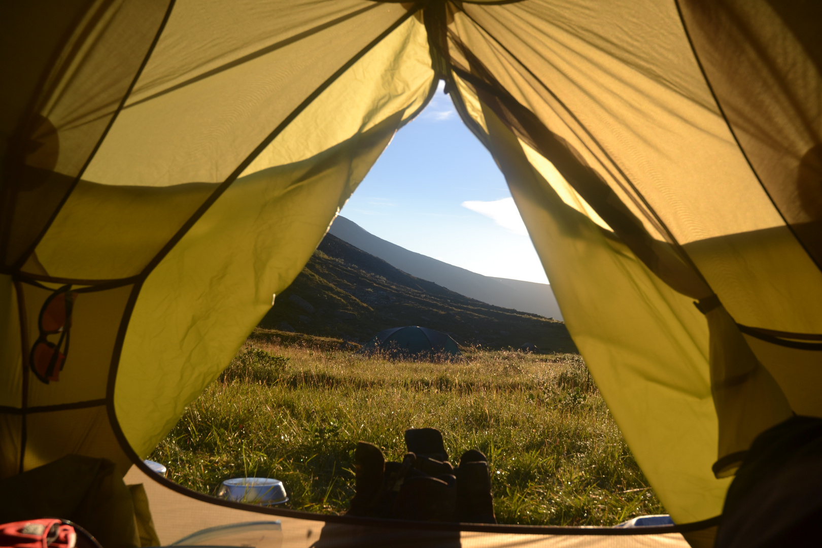 morgens um 4 auf dem Kungsleden