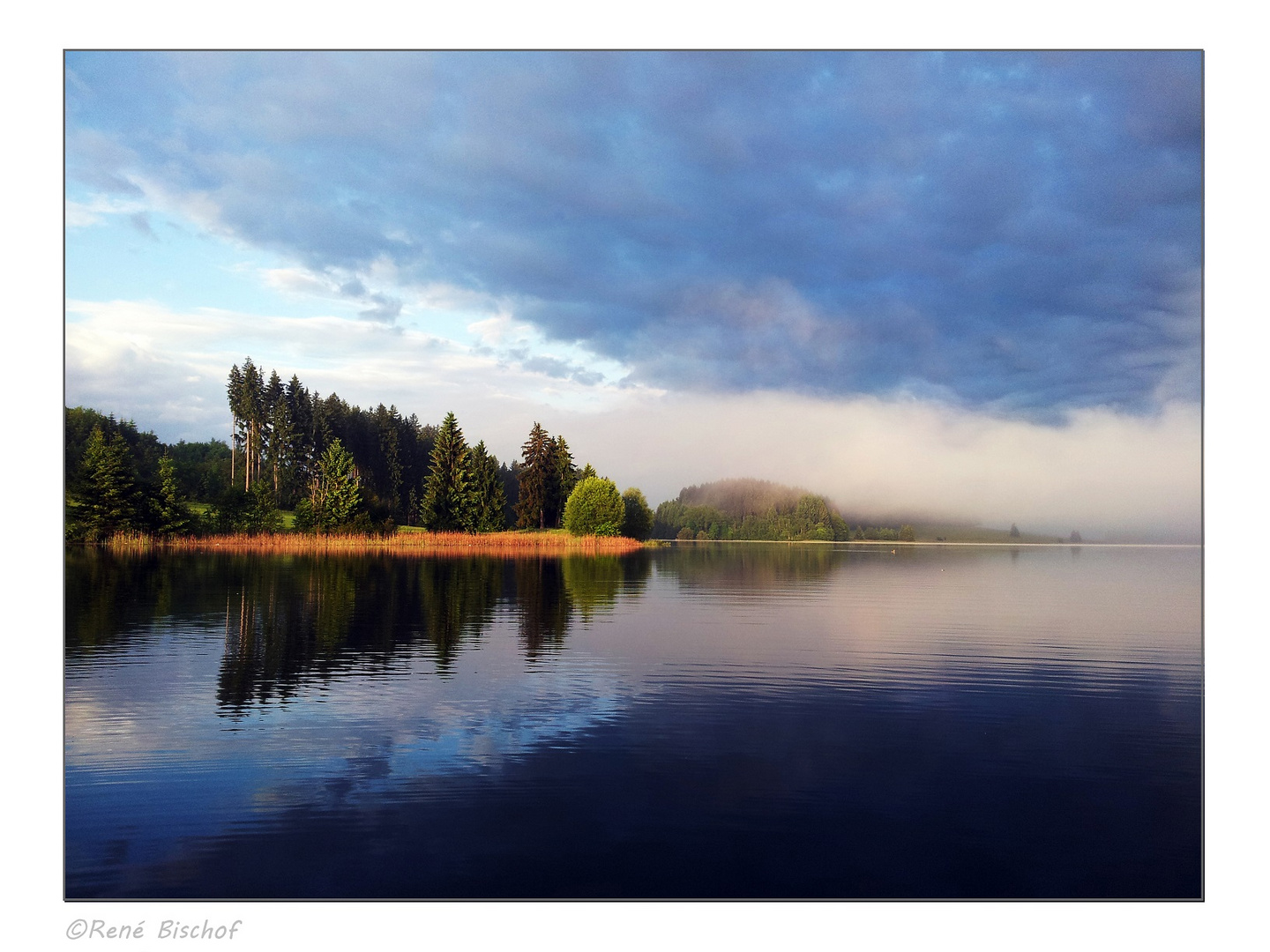 Morgen´s um 5 beim fischen am Forggensee