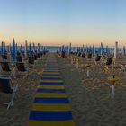 Morgens um 6 am Strand von Jesolo