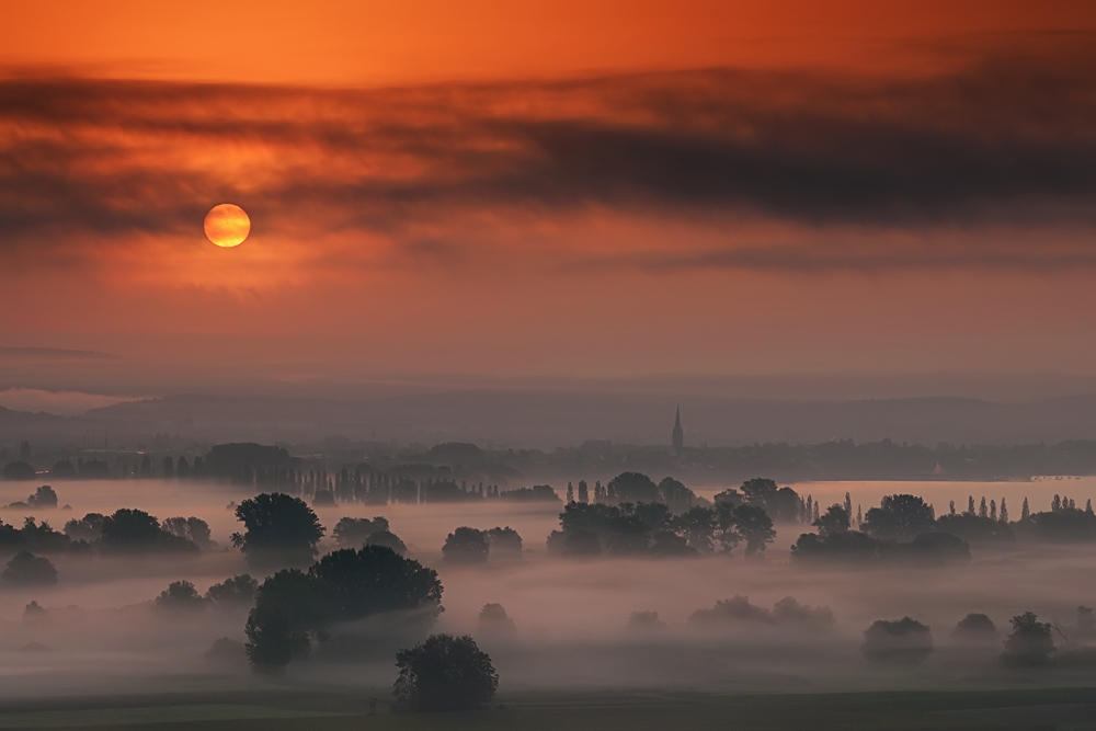 morgens um 7 Foto &amp; Bild | nebelstimmungen, wetter, landschaft Bilder ...