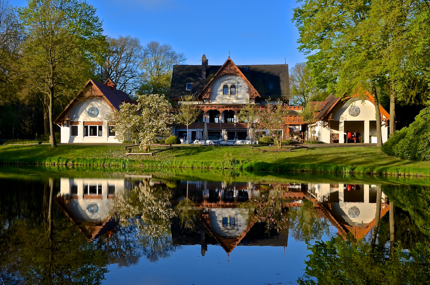 Morgens um 7 ist die Welt im Bürgerpark noch in Ordnung