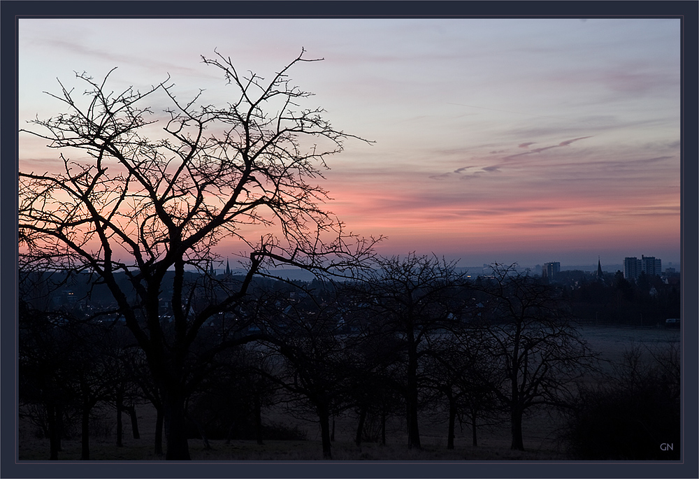 Morgens um sieben.......