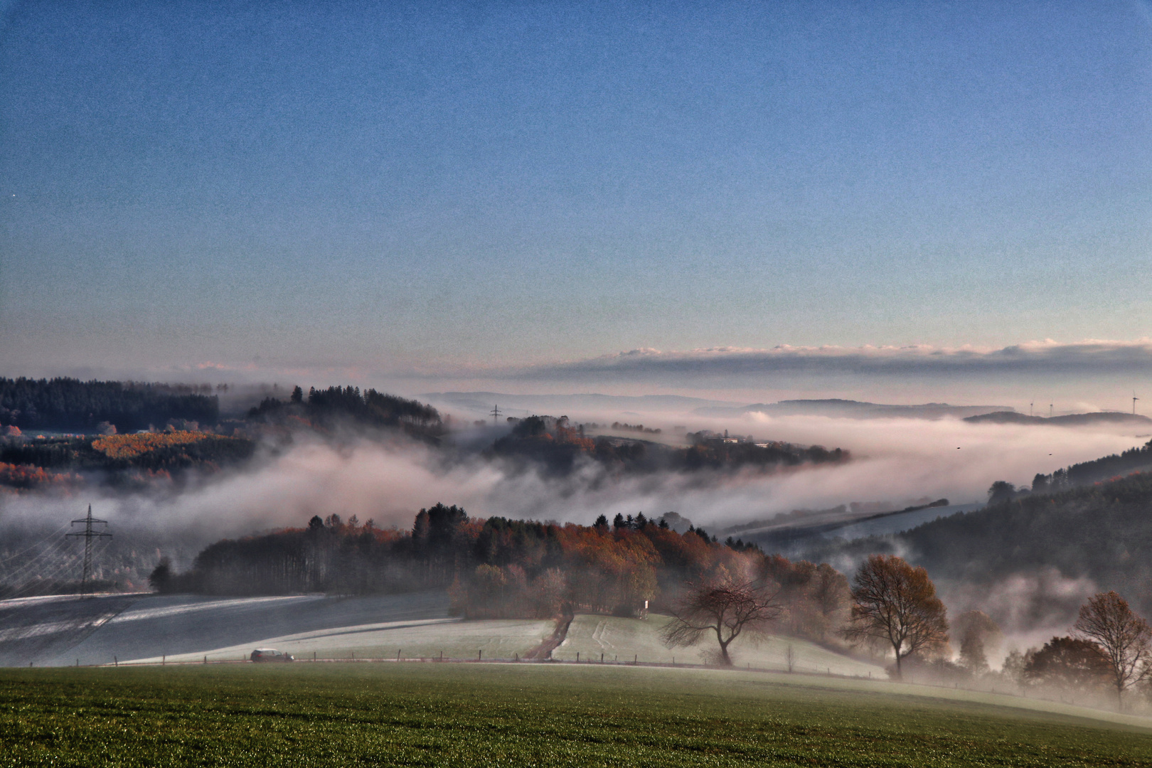 Morgens unterwegs