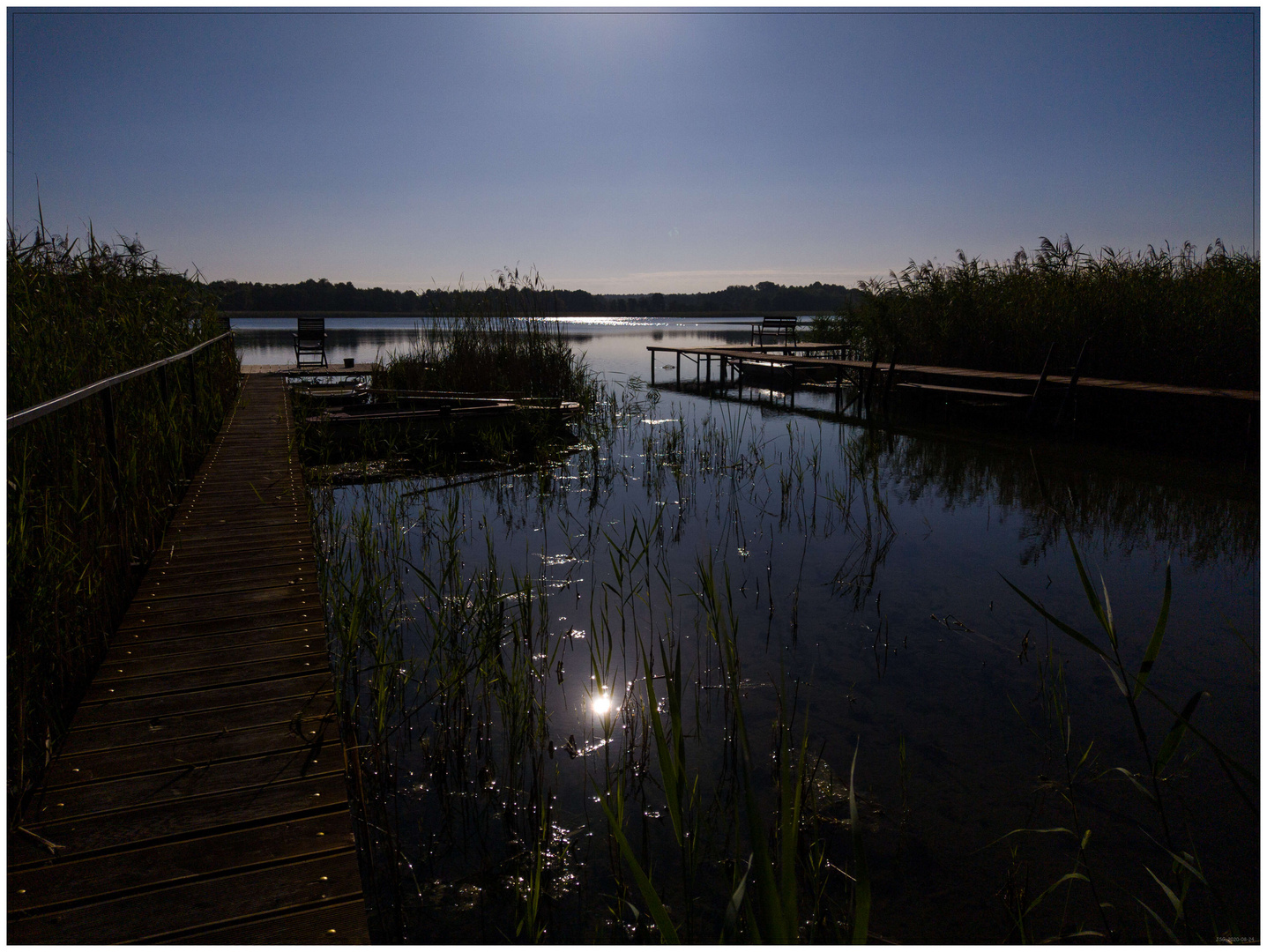 Morgens: Zuallererst ein Blick auf den See