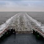 Morgensfrüh um neun auf dem Weg nach Helgoland.