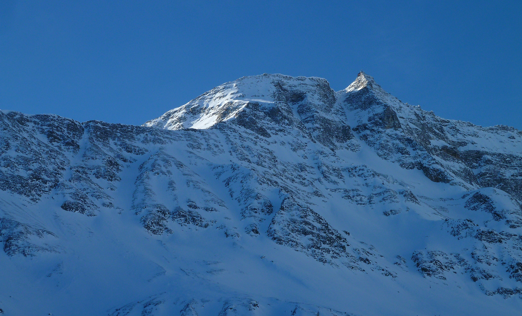 Morgensonne am Gipfel des Sonnblicks