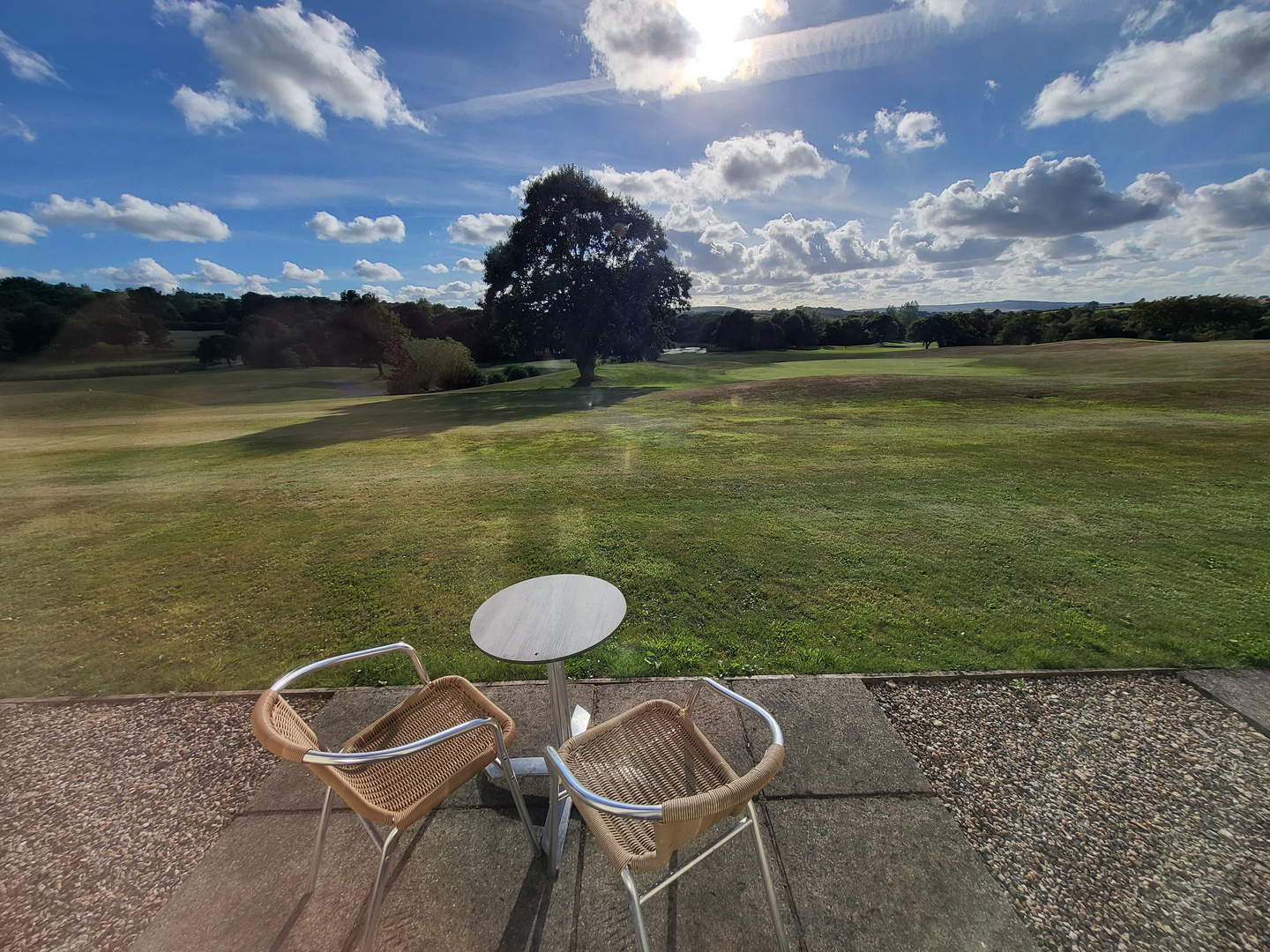 Morgensonne am Golf-Hotel Lanhydrock Cornwall