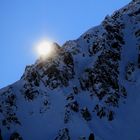 Morgensonne am Grat der Ritzenspitze, Gargellen im Montafon