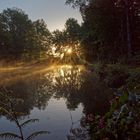 Morgensonne am Lasbachweiher