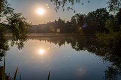 Morgensonne am Teich