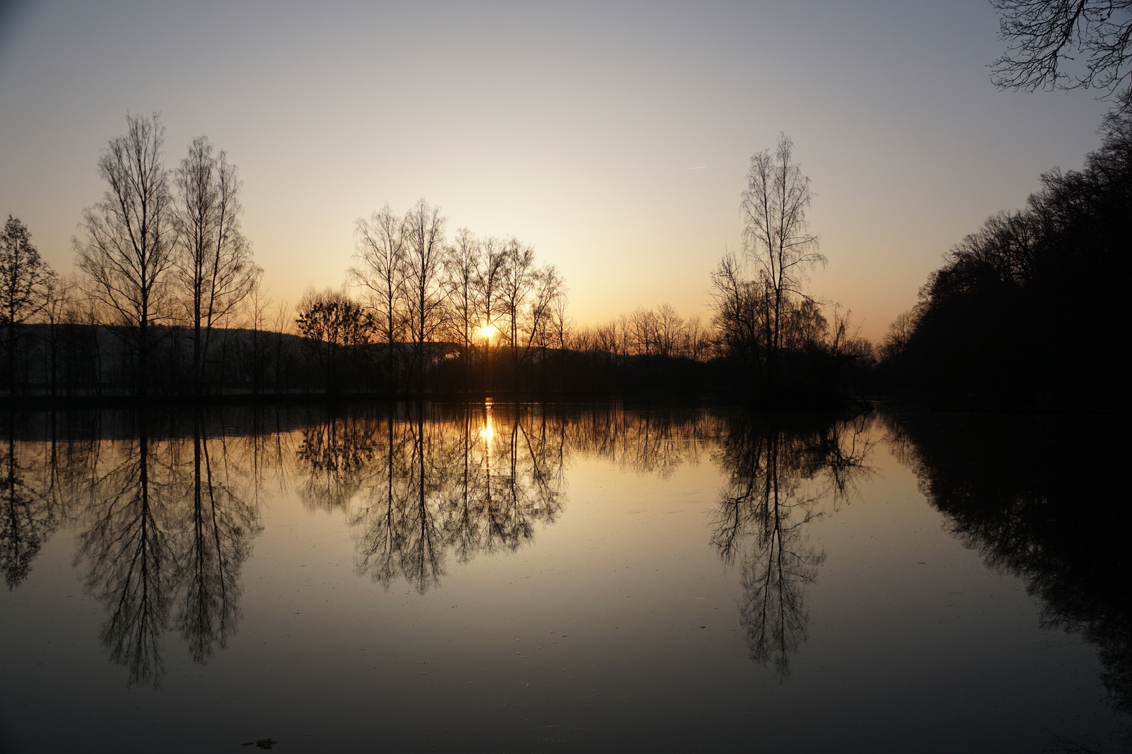 Morgensonne an den Eisteichen in Bad Köstritz