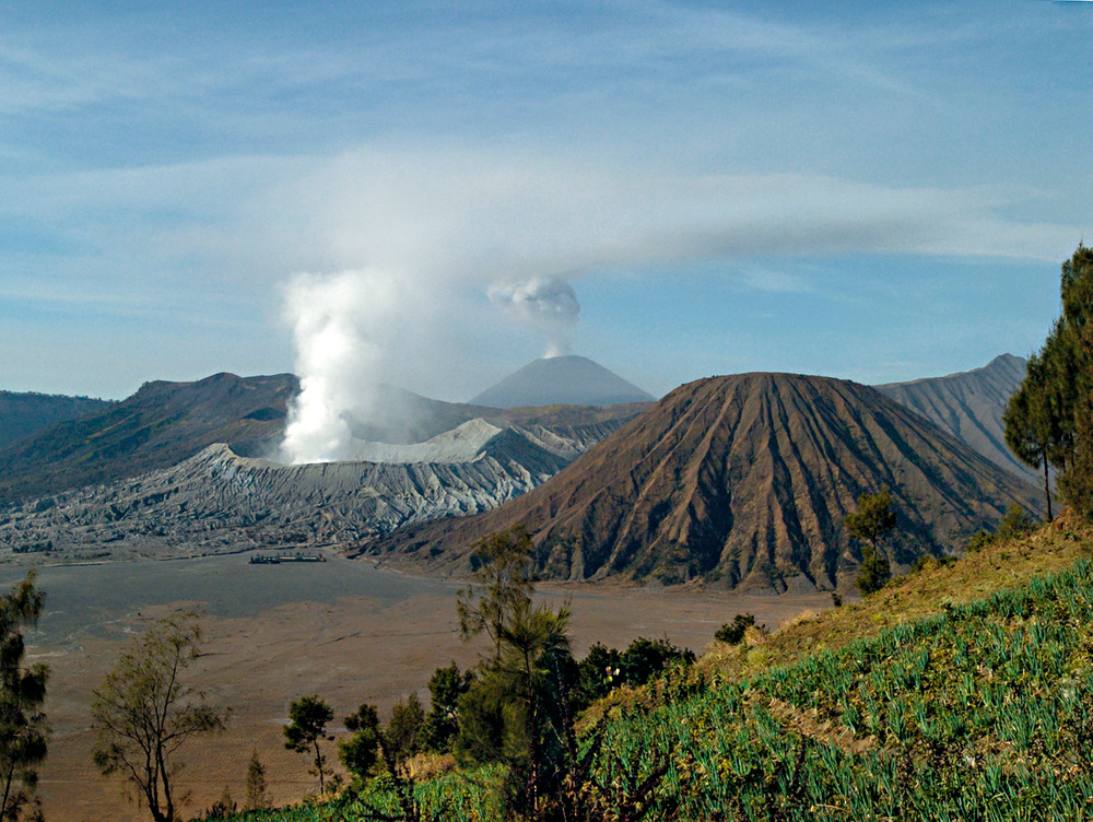 Morgensonne auf dem Mount Bromo/Java