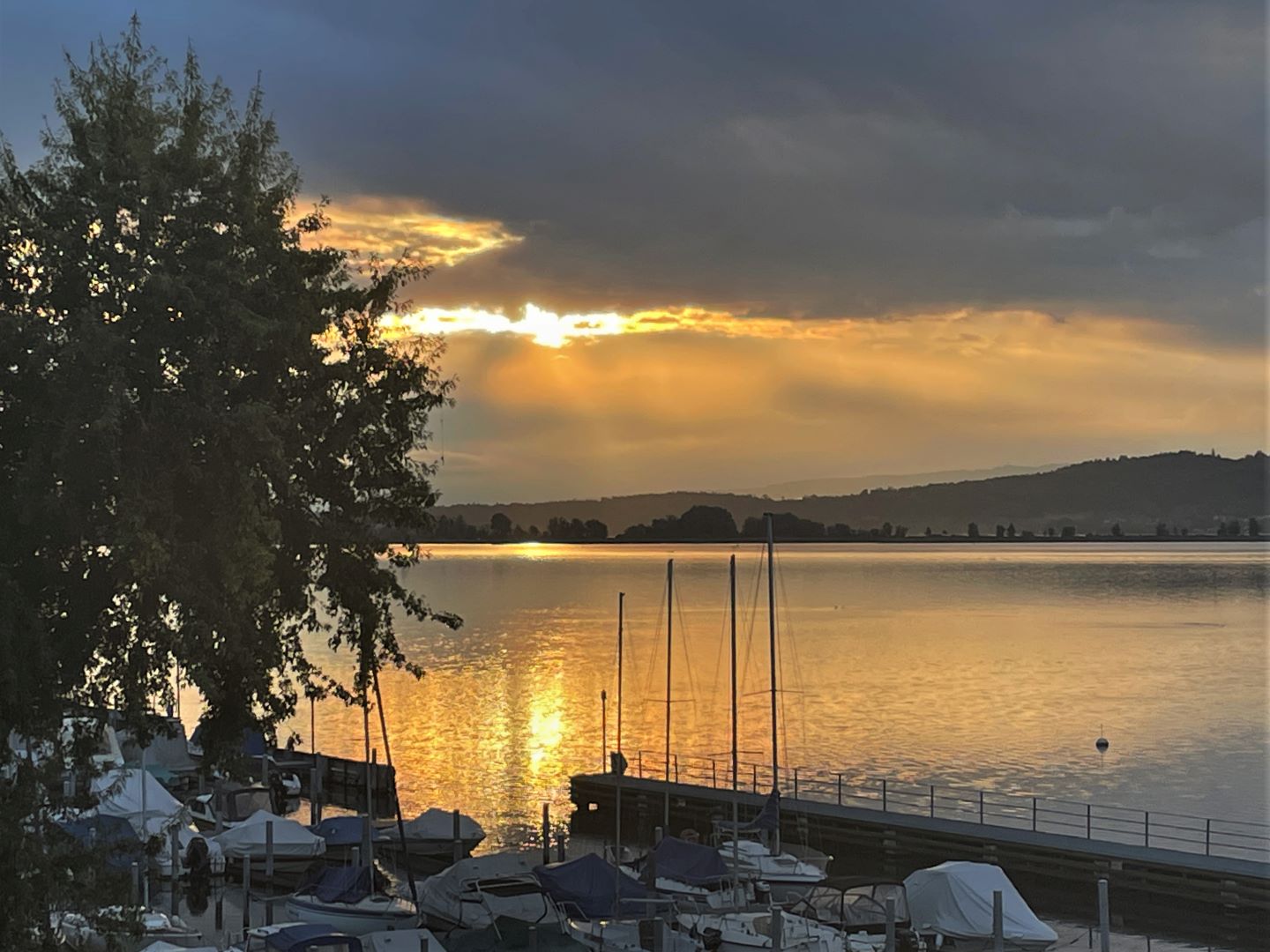 Morgensonne auf dem See