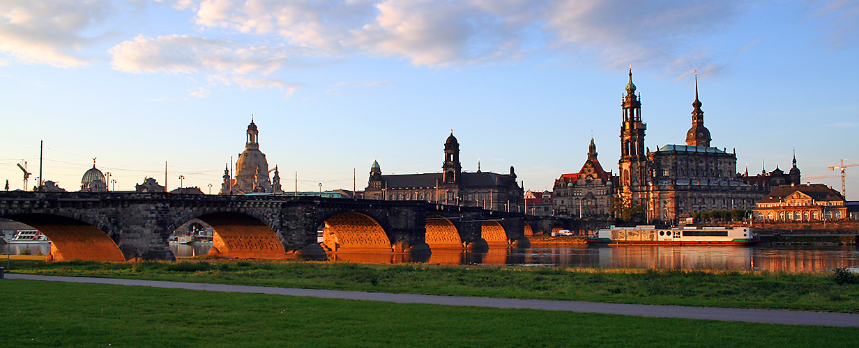 Morgensonne Augustusbrücke 2