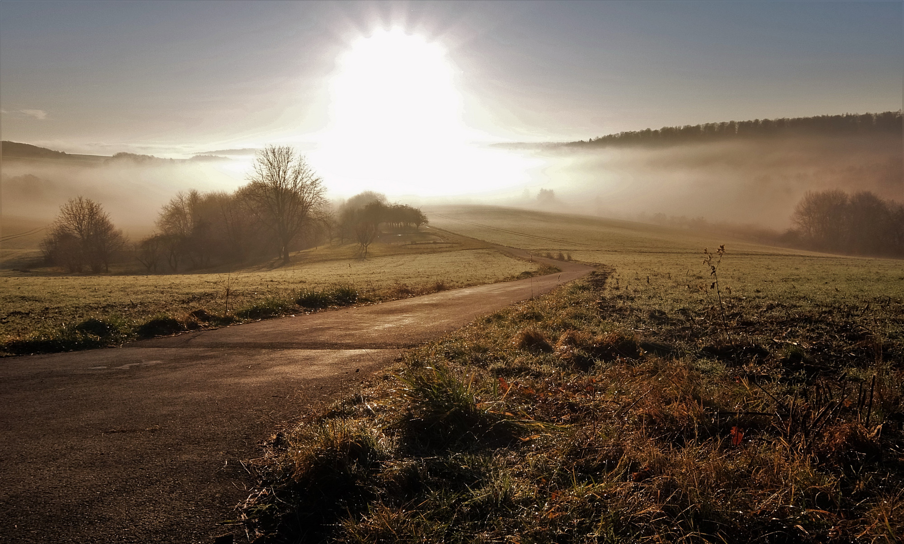 Morgensonne im Dezember