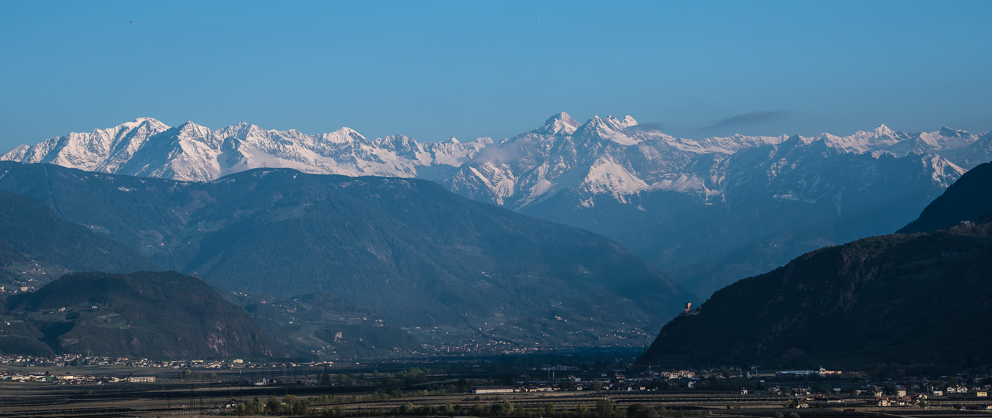 Morgensonne im Etschtal