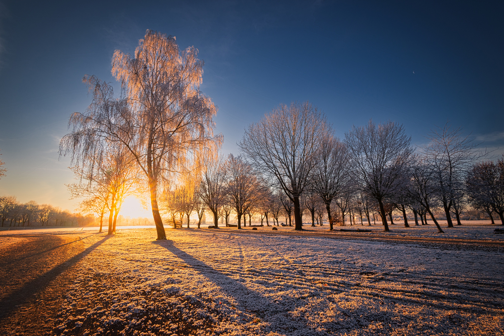 Morgensonne im Winter