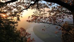 Morgensonne immer ein Erlebnis  bei der Basteiaussicht in der Sächsischen Schweiz