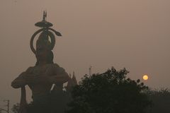 Morgensonne in Dehli Indien Ü392K