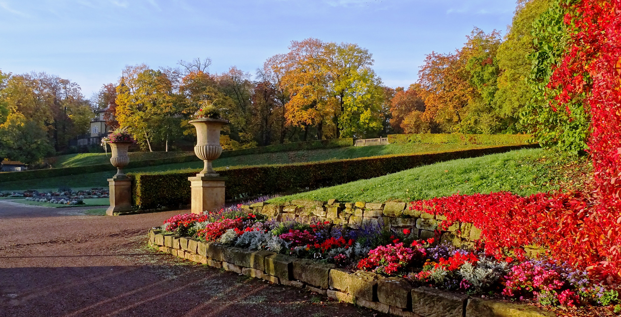 Morgensonne in der Gothaer Orangerie