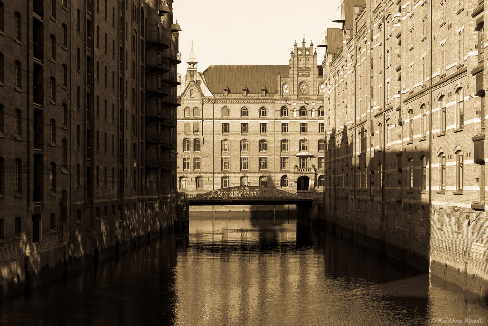 Morgensonne in der Speicherstadt