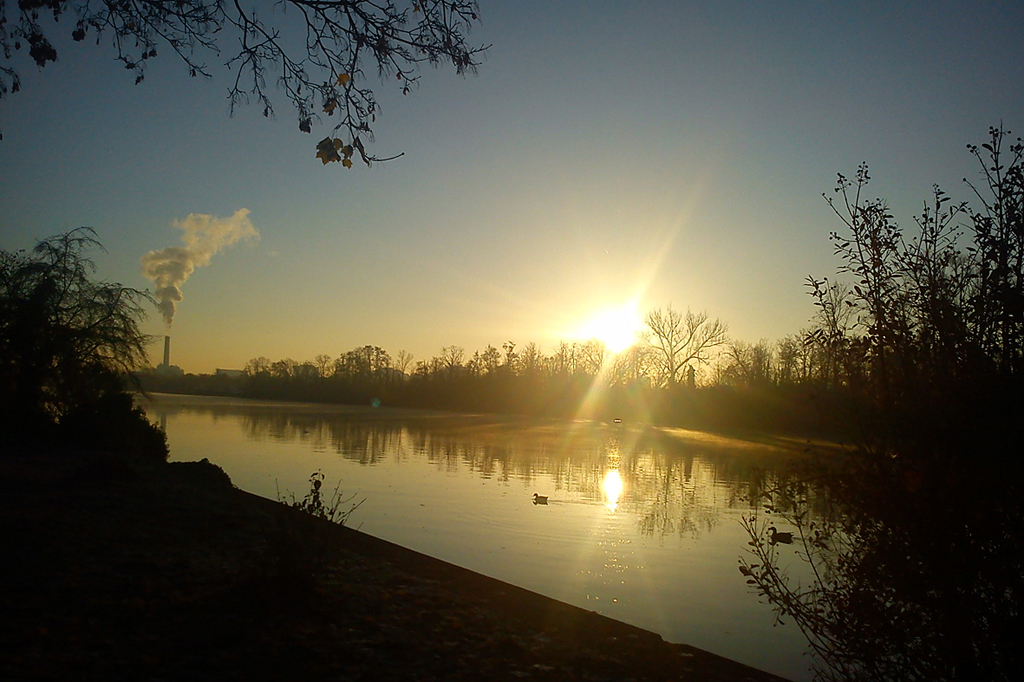 Morgensonne in Frankfurt