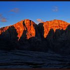 Morgensonne mit Schattenspiele auf Cima Tosa und Crozzon di Brenta