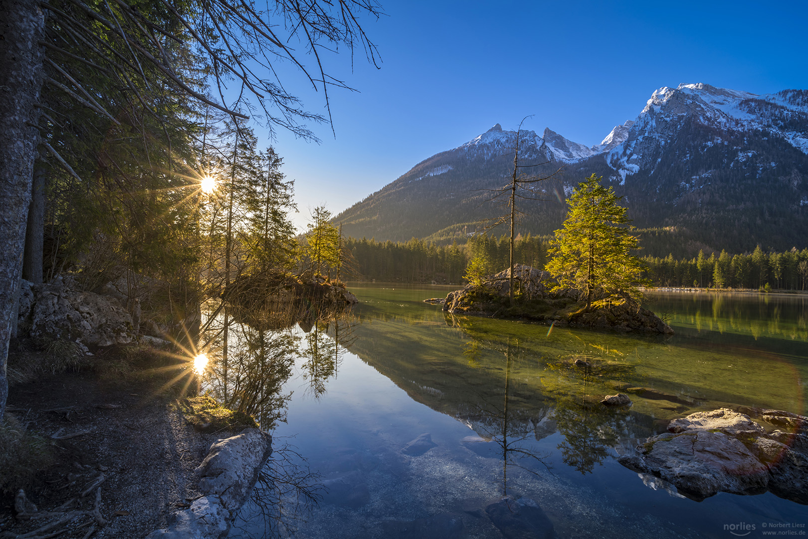 Morgensonne mit Spiegelung