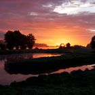 Morgensonne über der Elbe