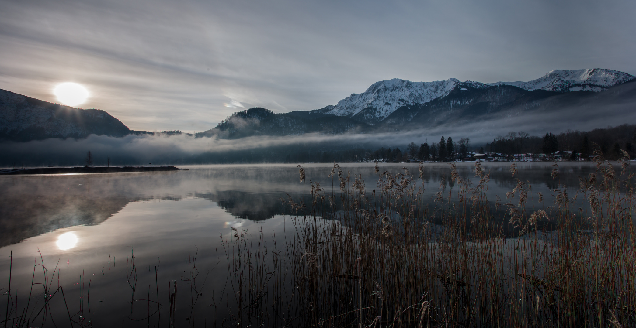 Morgensonnespiegelungen