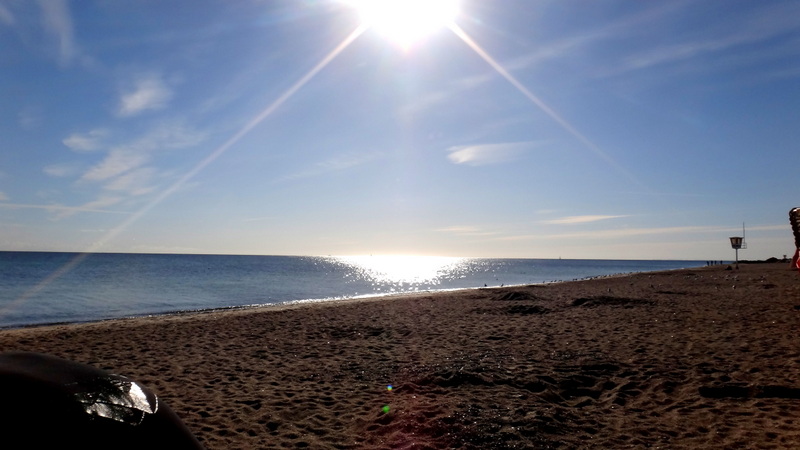 Morgenspaziergang am Strand