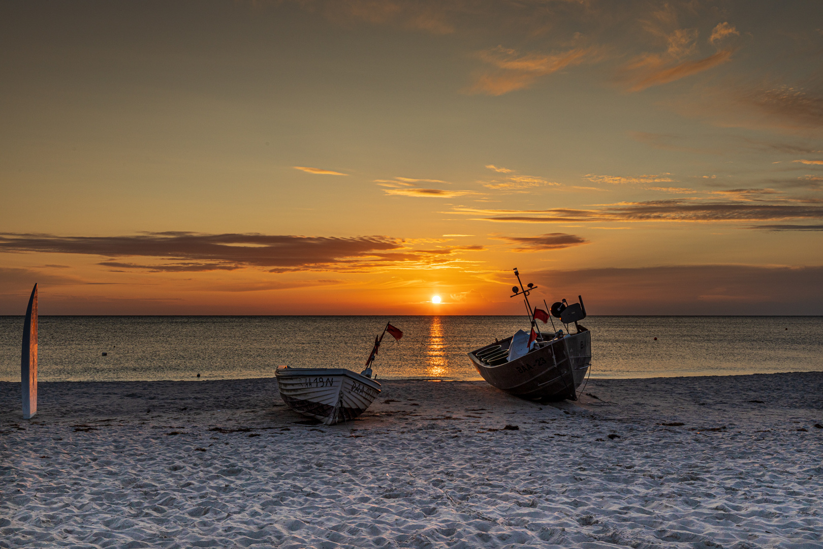 Morgenstille am Strand von Baabe