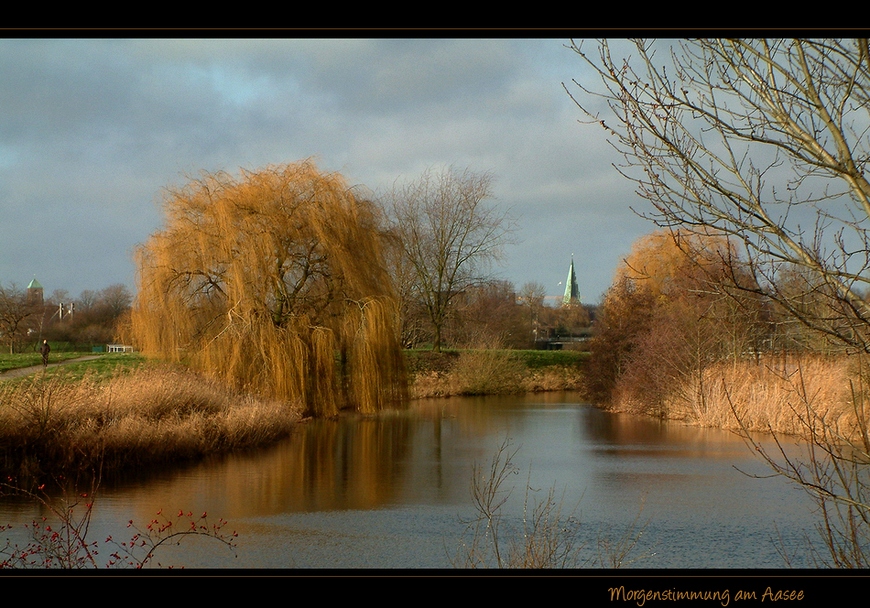 Morgenstimmung am Aasee in Bocholt