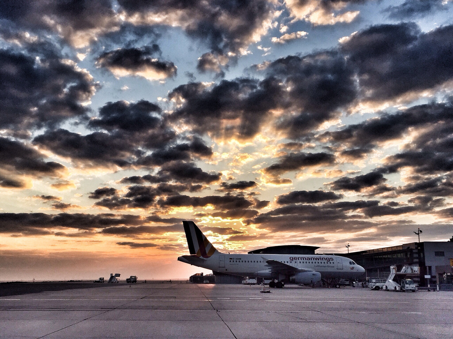 Morgenstimmung am Airport Dortmund